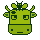 The Shamondemic cow with a midge on its head